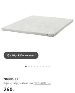 Ikea TONSTAD Sängynrunko, jossa säilytystilaa, ruskea petsattu tammiviilu/Luröy
